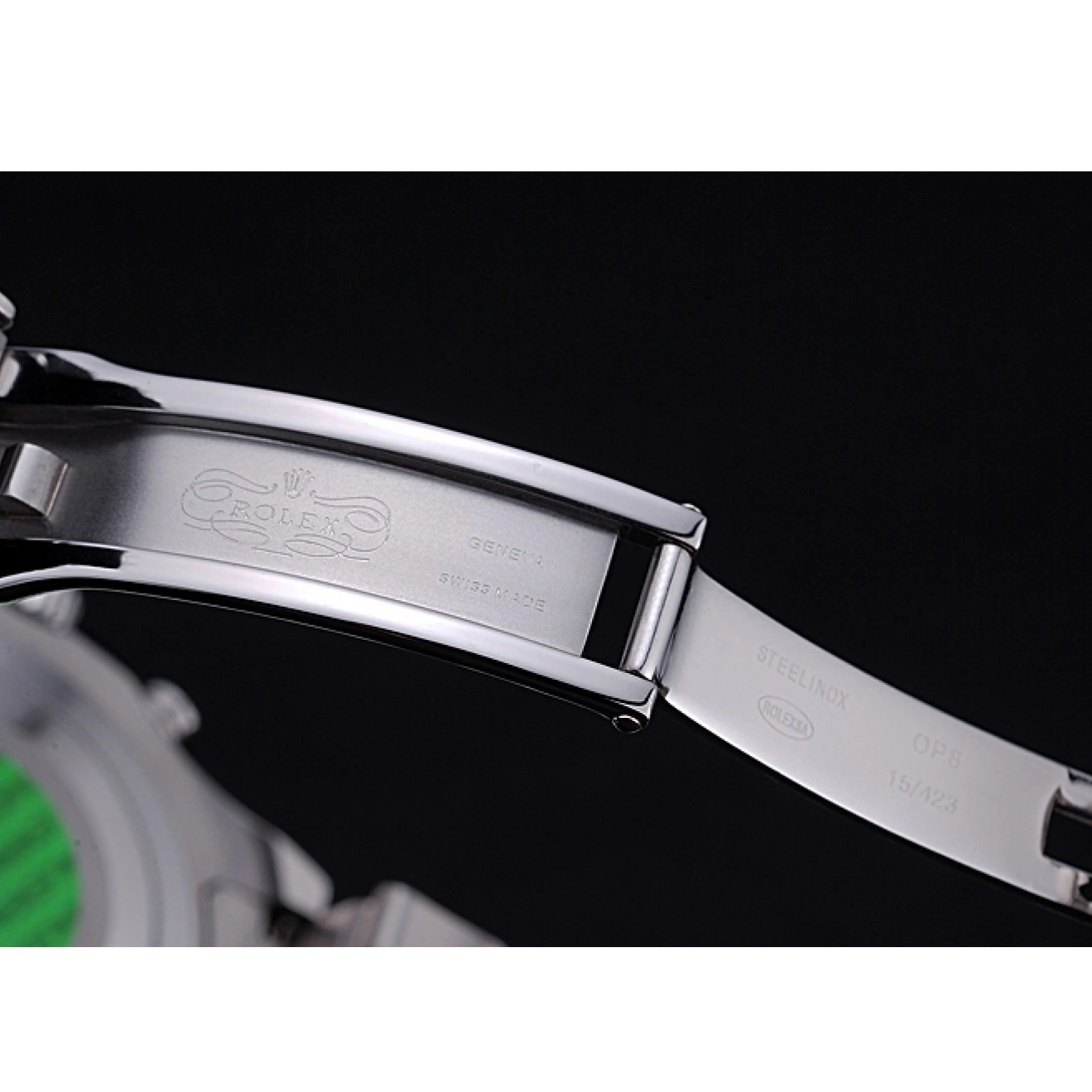 Aaa fake watches Stainless Master II Rolex Steel 622541 Black Yacht - Bracelet Dial 0613